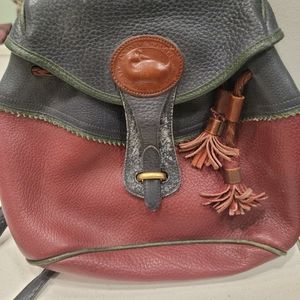Vintage 1980's Leather Dooney and Bourke Handbag and Wallet